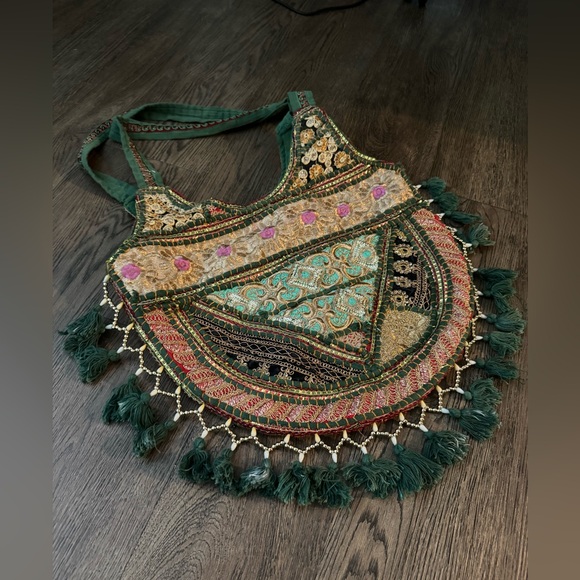 vintage boho gypsy fairycore circular tote - Picture 8 of 9